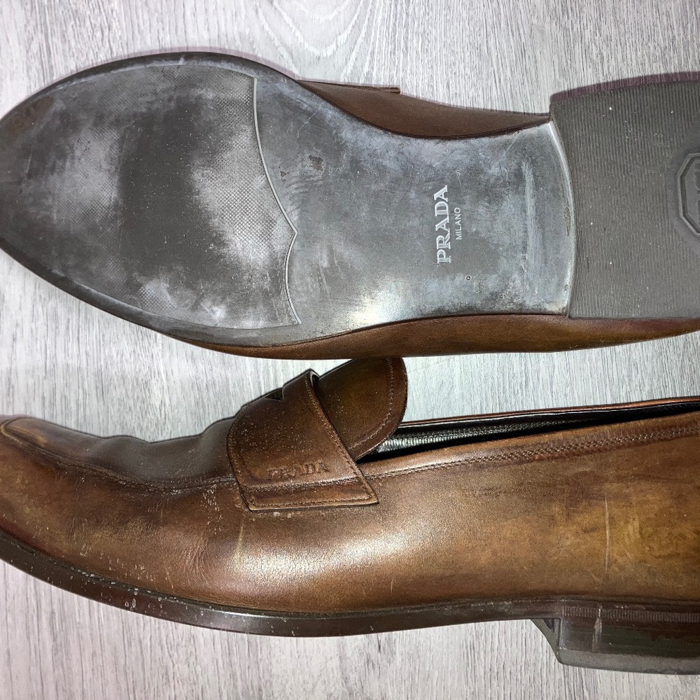 Used Prada Mens Shoes Leather